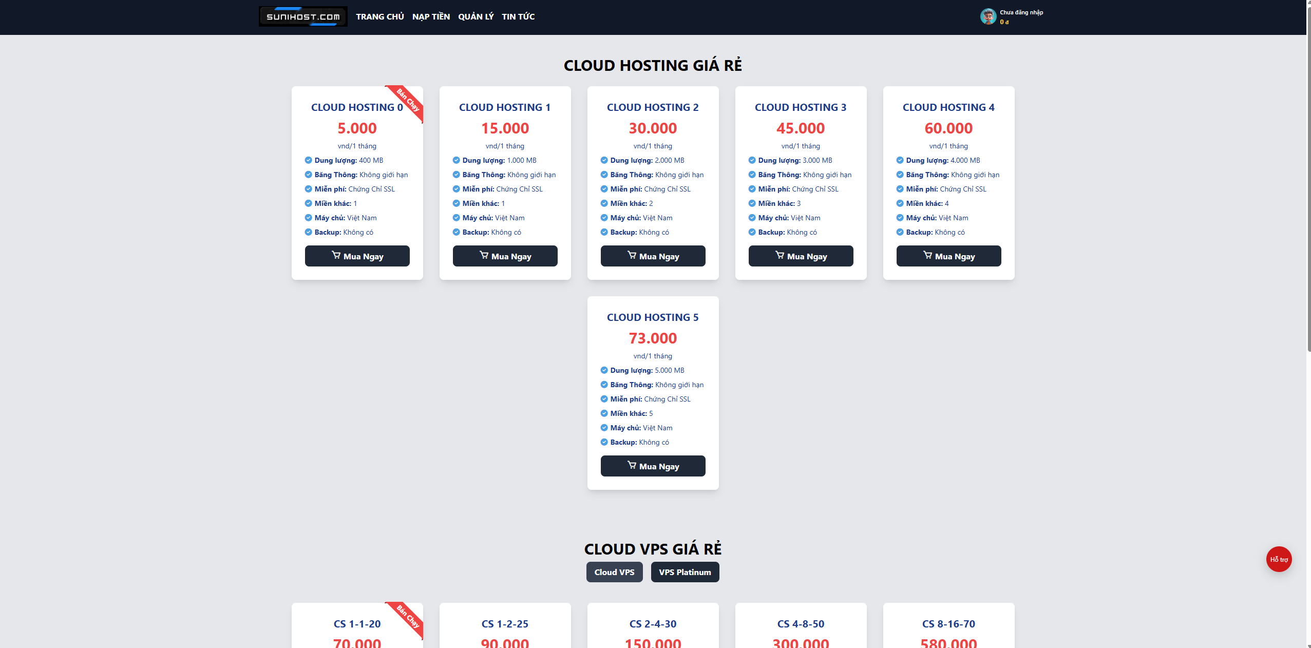 Code Bán Hosting, Vps Sử Dụng WHCSM, API Tự Động Của SIEUTHICODE