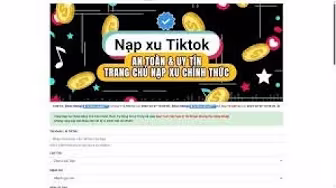 Share Code Phishing Thẻ Cào Dạng Nạp Xu TikTok Mới Nhất Hiện Nay