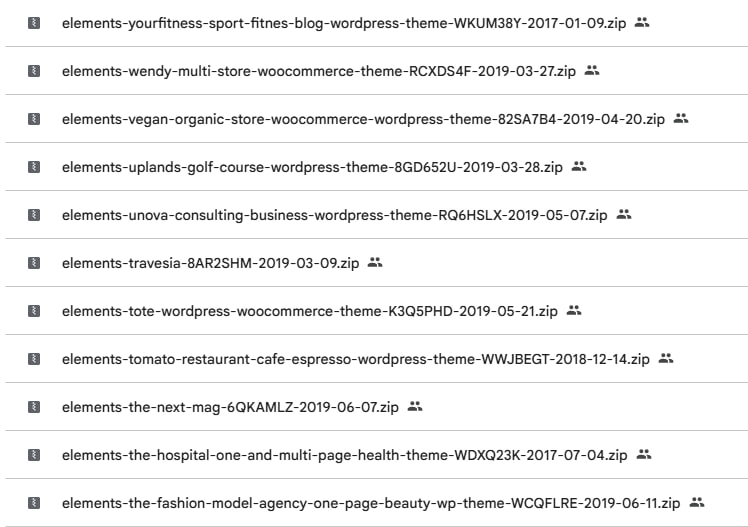 Share full data code WP trên sàn Themeforest