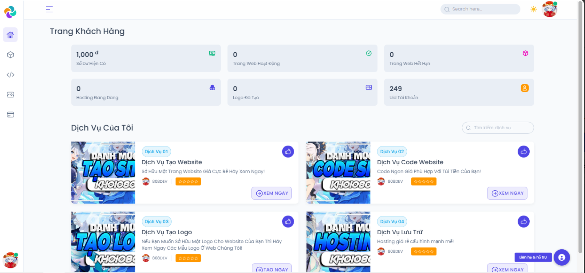 Code Bán Mã Nguồn,Host,Tạo Logo Và Web Không Lỗi